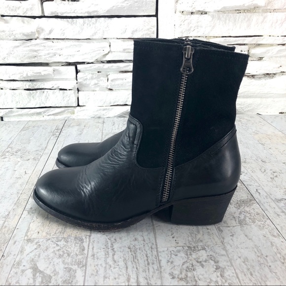 H by Hudson Crafted Riley Leather Dual Zip Bootie - Picture 3 of 8